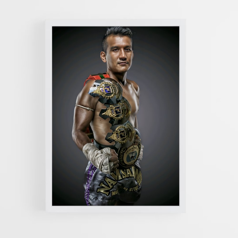 Poster Champion au Sang – affiche Muay Thai (vue 3)